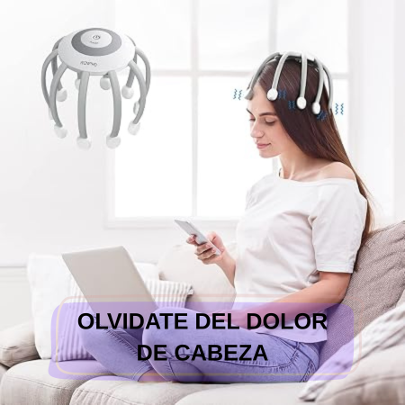 Masajeador De Cabeza Pulpo Recargable USB